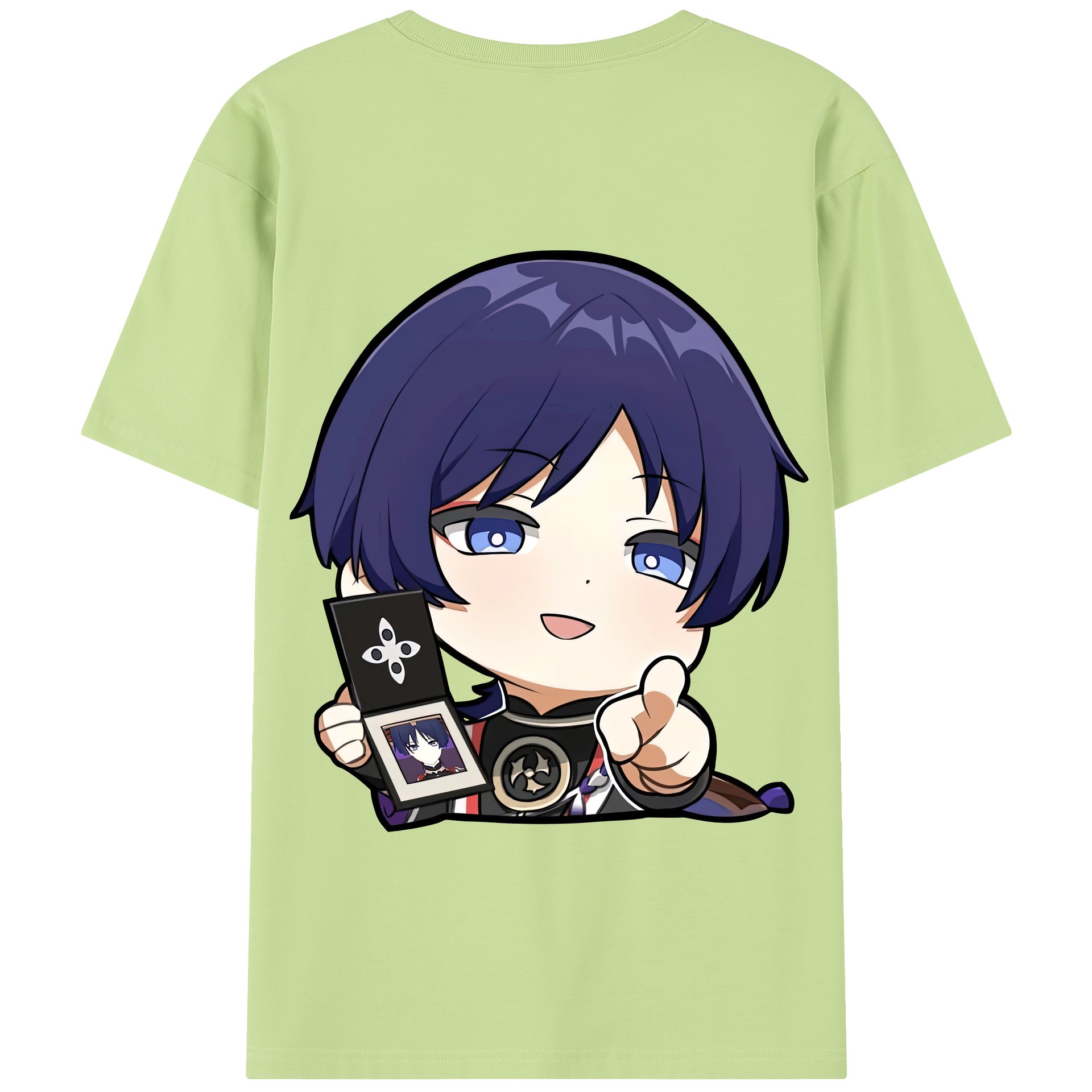 げんし神 さんペい genshin Sanpei 綿100％半袖Tシャツ（背面プリント）